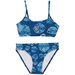 Santa Cruz Gradient Heart Dot Bikini Set - Navy Tie Dye