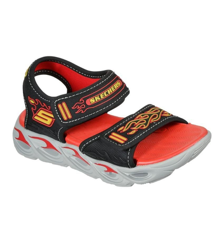 Skechers Thermo-Splash Heath Flo Sandal - Black/Red