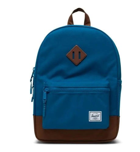 Herschel Youth Heritage Backpack (16L) - Mykonos Blue/Saddle Brown