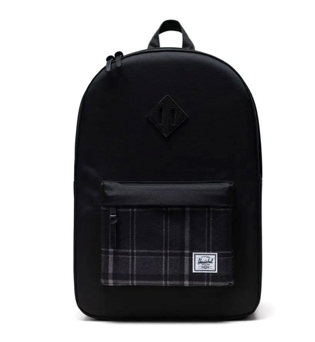 Herschel Heritage Backpack (21.5L) - Black/Greyscale Plaid