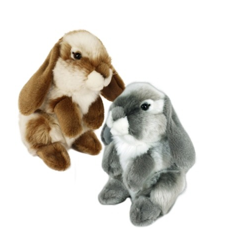 Antics Nibbles Brown/Grey Rabbit