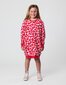 Kissed By Radicool Pink Leopard Sweater Dress