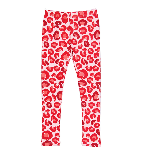 Kissed By Radicool Pink Leopard Legging