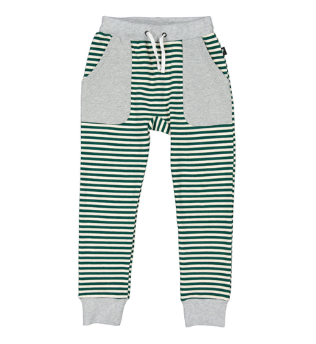 Radicool Dude Green & White Stripe Pant