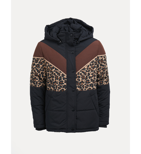 Eve Girl Leopard Panel Jacket