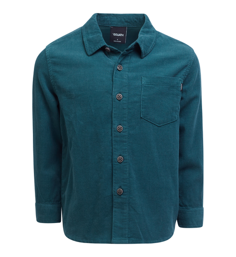 St Goliath Daze Cord L/S Shirt - Bottle Green