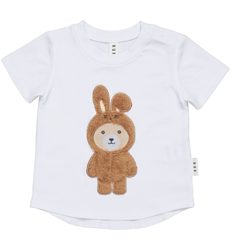 Huxbaby Bunny Bear T-Shirt - White