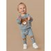 Huxbaby Furry Huxbear Knee Drop Crotch Pant - Teal