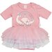 Huxbaby Dino Rainbow Layered Ballet Onesie - Dusty Rose