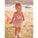 Huxbaby Dino Rainbow Layered Ballet Onesie - Dusty Rose