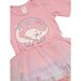 Huxbaby Dino Rainbow Layered Ballet Onesie - Dusty Rose