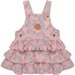 Huxbaby Rain Bow Overall Frill Dress - Dusty Rose