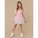 Huxbaby Dino Rainbow Layered Ballet Dress - Dusty Rose