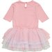 Huxbaby Dino Rainbow Layered Ballet Dress - Dusty Rose