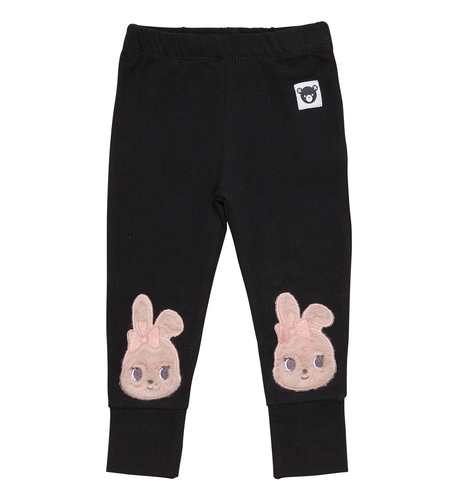 Huxbaby Fur Bunny Knee Legging - Black