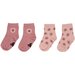 Huxbaby Flower 2Pk Socks - Dusty Rose + Rosebud