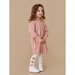 Huxbaby Sprinkles Knit Puff Dress - Dusty Rose