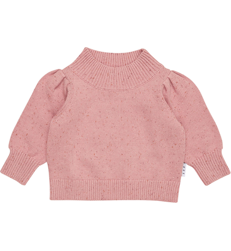 Huxbaby Sprinkles Knit Puff Jumper - Dusty Rose