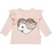 Huxbaby Unicorn Heart Frill Top - Rose