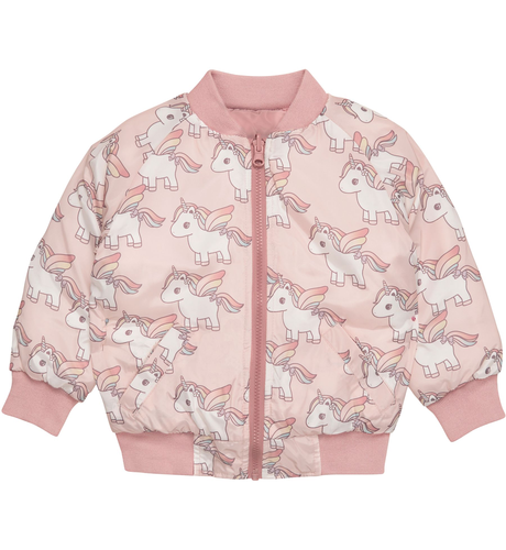 Huxbaby Unicorn Reversible Bomber - Rose + Dusty Rose