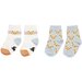 Huxbaby Smile Bear 2Pk Socks - White + Dusty Sky