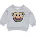 Huxbaby Rainbow Smile Bear Sweatshirt - Grey Marle