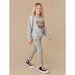 Huxbaby Rainbow Smile Bear Sweatshirt - Grey Marle