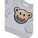Huxbaby Rainbow Smile Bear Sweatshirt - Grey Marle