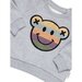 Huxbaby Rainbow Smile Bear Sweatshirt - Grey Marle