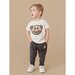 Huxbaby Rainbow Smiley Pocket Drop Crotch Pant - Denim