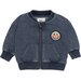 Huxbaby Rainbow Smiley Retro Pocket Track Jacket - Denim