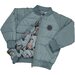 Huxbaby Dino Racer Reversible Bomber - Slate + Teal