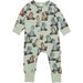 Huxbaby Dino Racer Zip Romper -Thyme