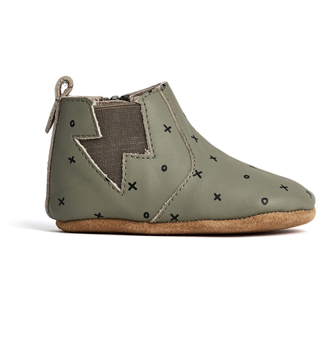 Pretty Brave Baby Electric Boot - Khaki XO - FOOTWEAR-Infant : Kids ...
