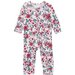 Milky Poppy Zip Romper - Blossom Pink