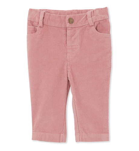 Milky Dusty Pink Cord Jean - Dusty Pink