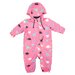 Korango Girls Dino Colour Change Rain Suit - Hot Pink