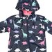 Korango Girls Dino Colour Change Rain Suit - Navy