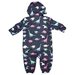 Korango Girls Dino Colour Change Rain Suit - Navy