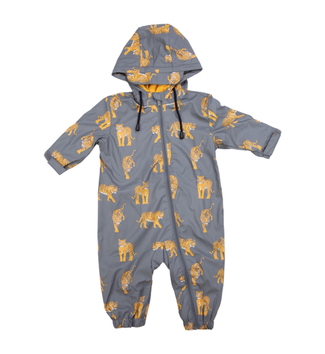 Korango Tiger Rain Suit - Charcoal