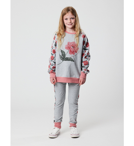 Kissed By Radicool Tea Rose Raglan Crew
