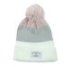 Hello Stranger Pom Pom Beanie - Pink/Grey/White