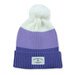 Hello Stranger Pom Pom Beanie - White/Lilac/Purple