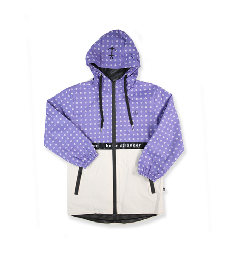 Hello Stranger Rainy Days Jacket - Purple/Cream