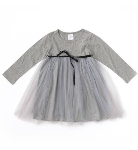 Alex & Ant Maisy Dress - Grey Marle - CLOTHING-GIRL-Girls Dresses ...