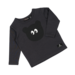 Rock Your Baby Bertie Bear Charcoal LS T-Shirt