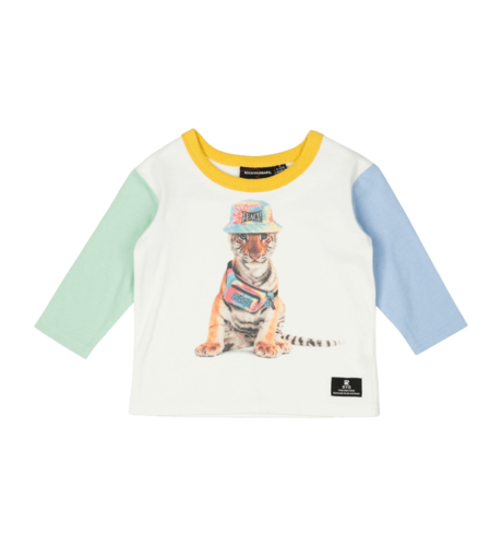 Rock Your Baby Teach Peace Dog LS T-Shirt