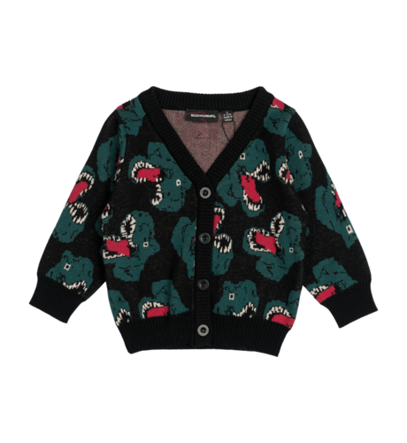 Rock Your Baby Dino Knit Cardigan