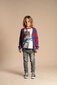 Rock Your Kid Blue & Red Stripe Knit Cardigan