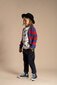 Rock Your Kid Blue & Red Stripe Knit Cardigan